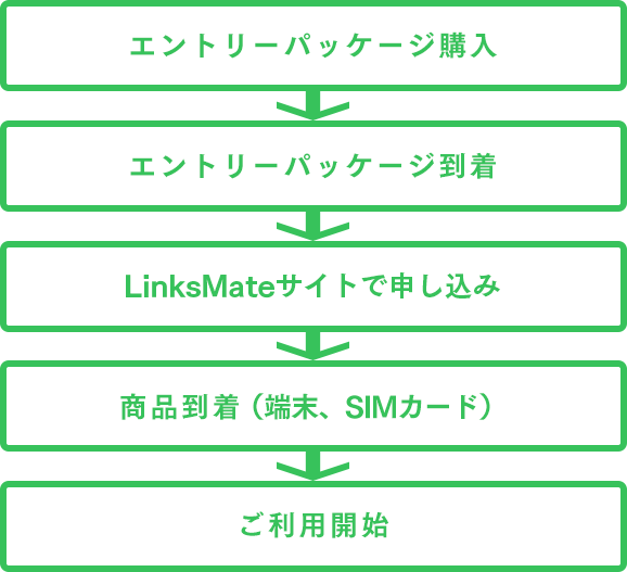 エントリーパッケージのご利用方法 | リンクスメイト -LinksMate-