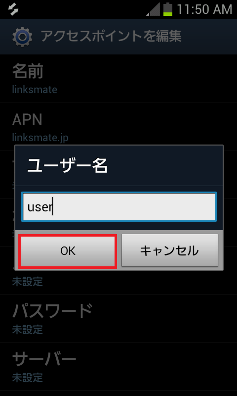 STEP13の設定画面