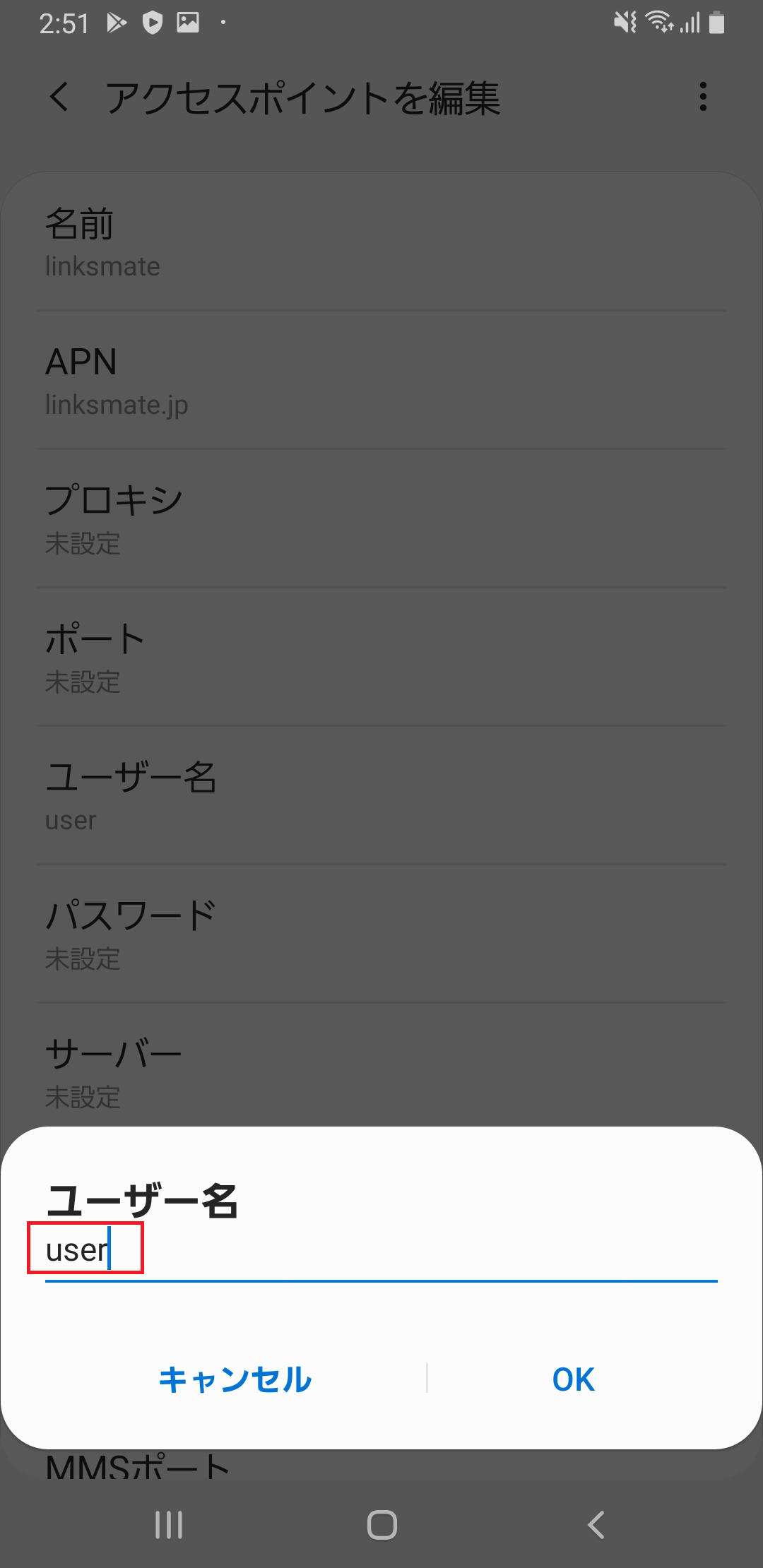 STEP12の設定画面