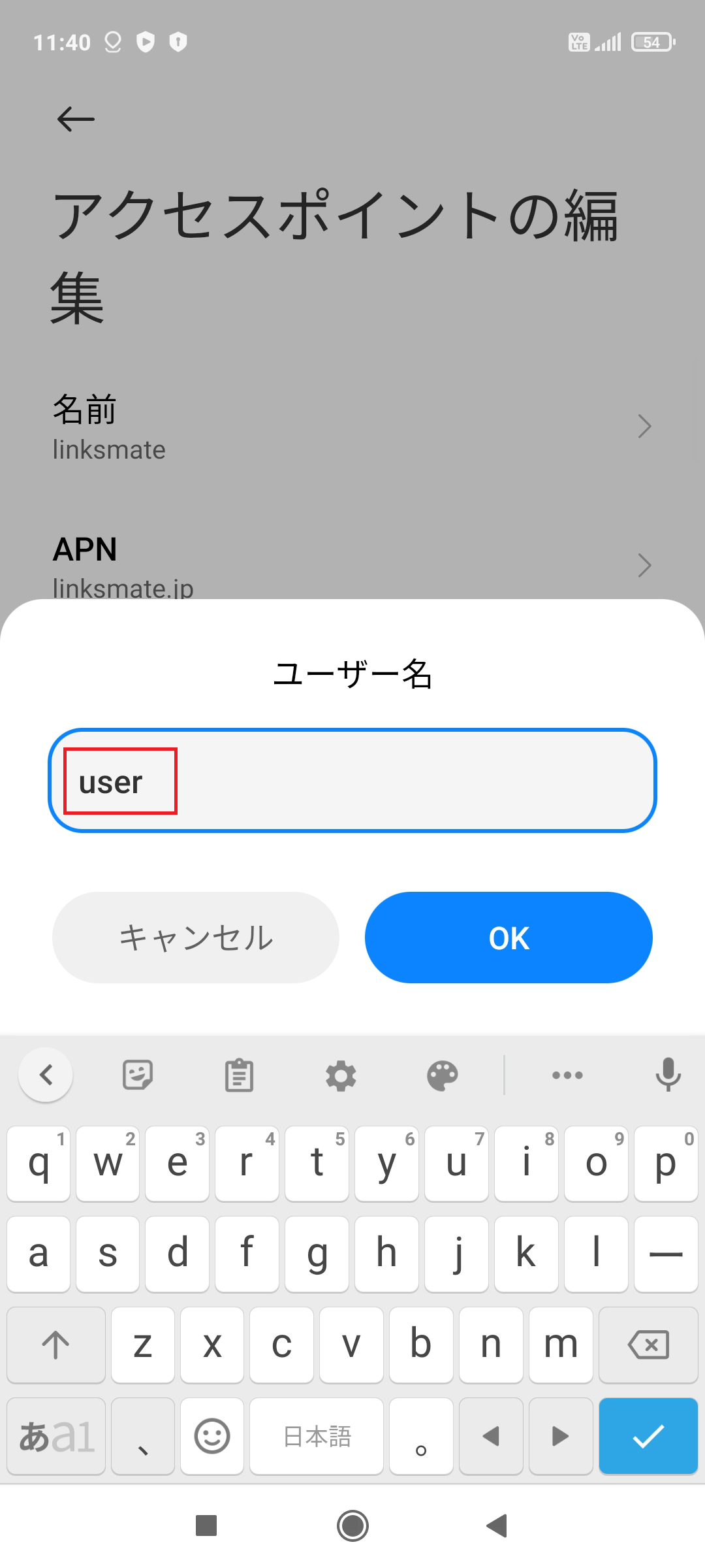 STEP11の設定画面