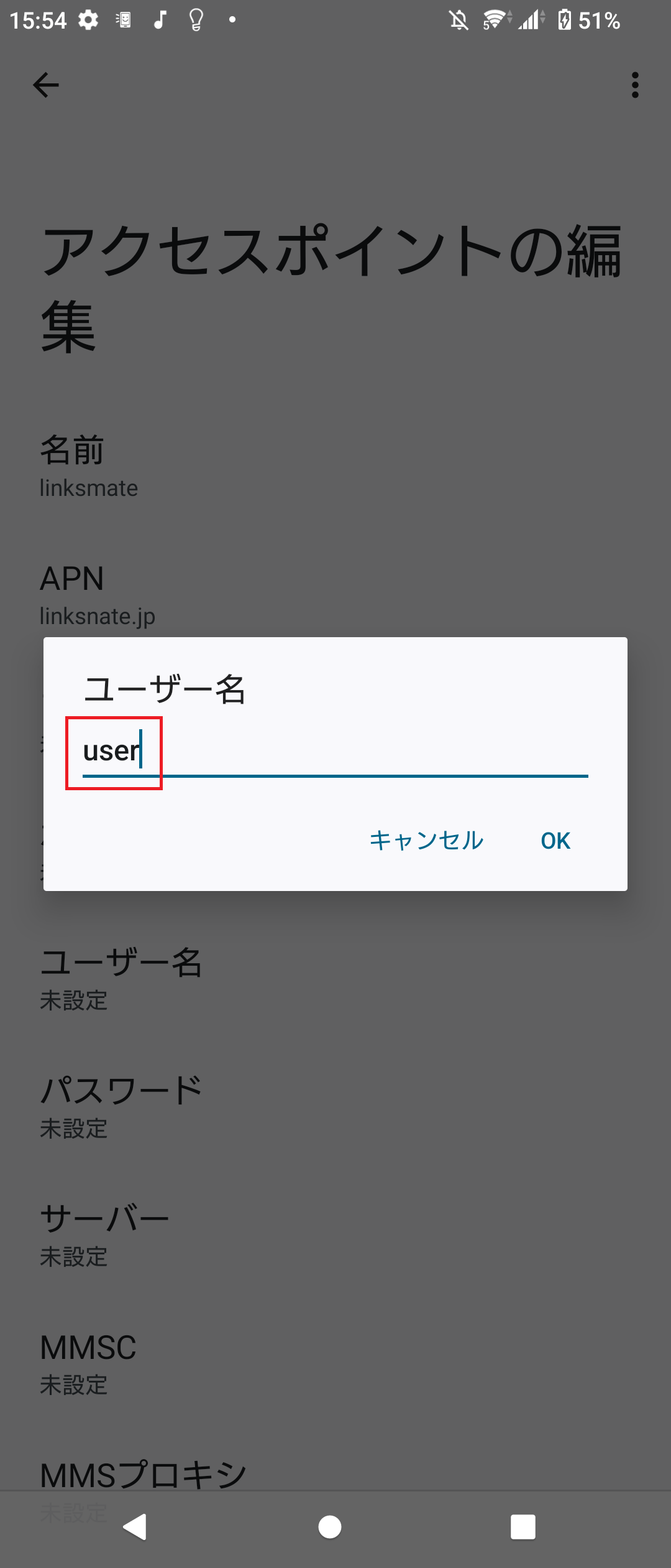 STEP13の設定画面