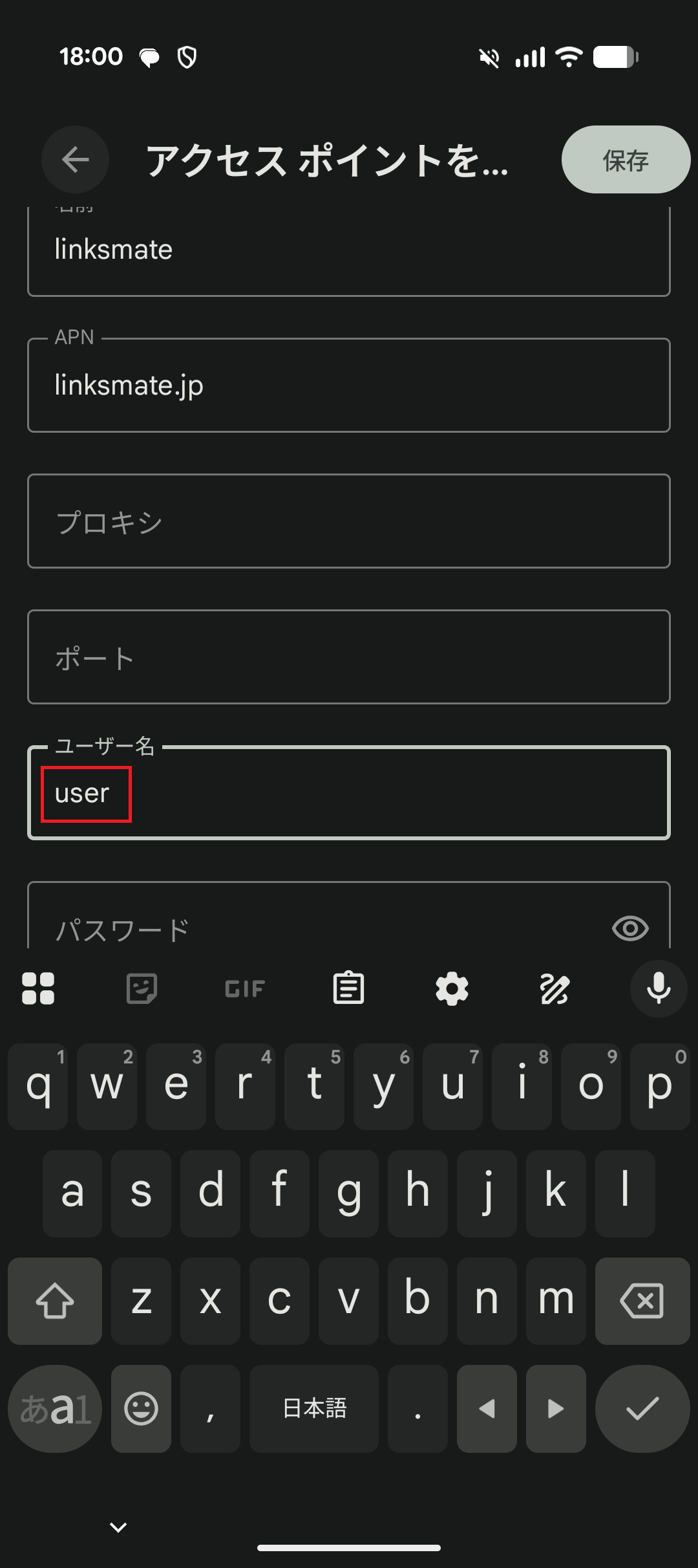 STEP13の設定画面