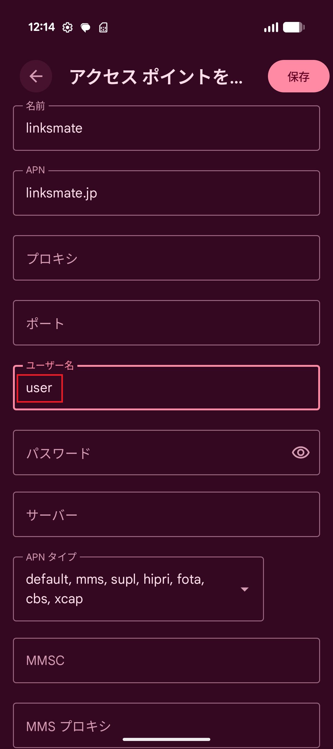 STEP13の設定画面