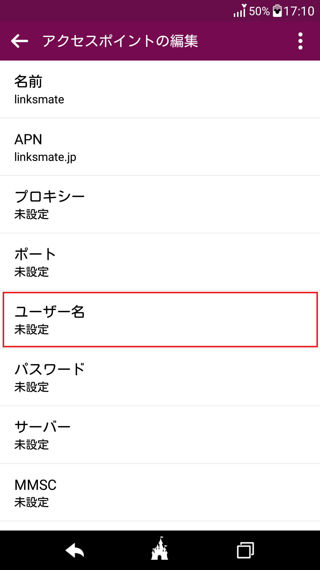 STEP13の設定画面