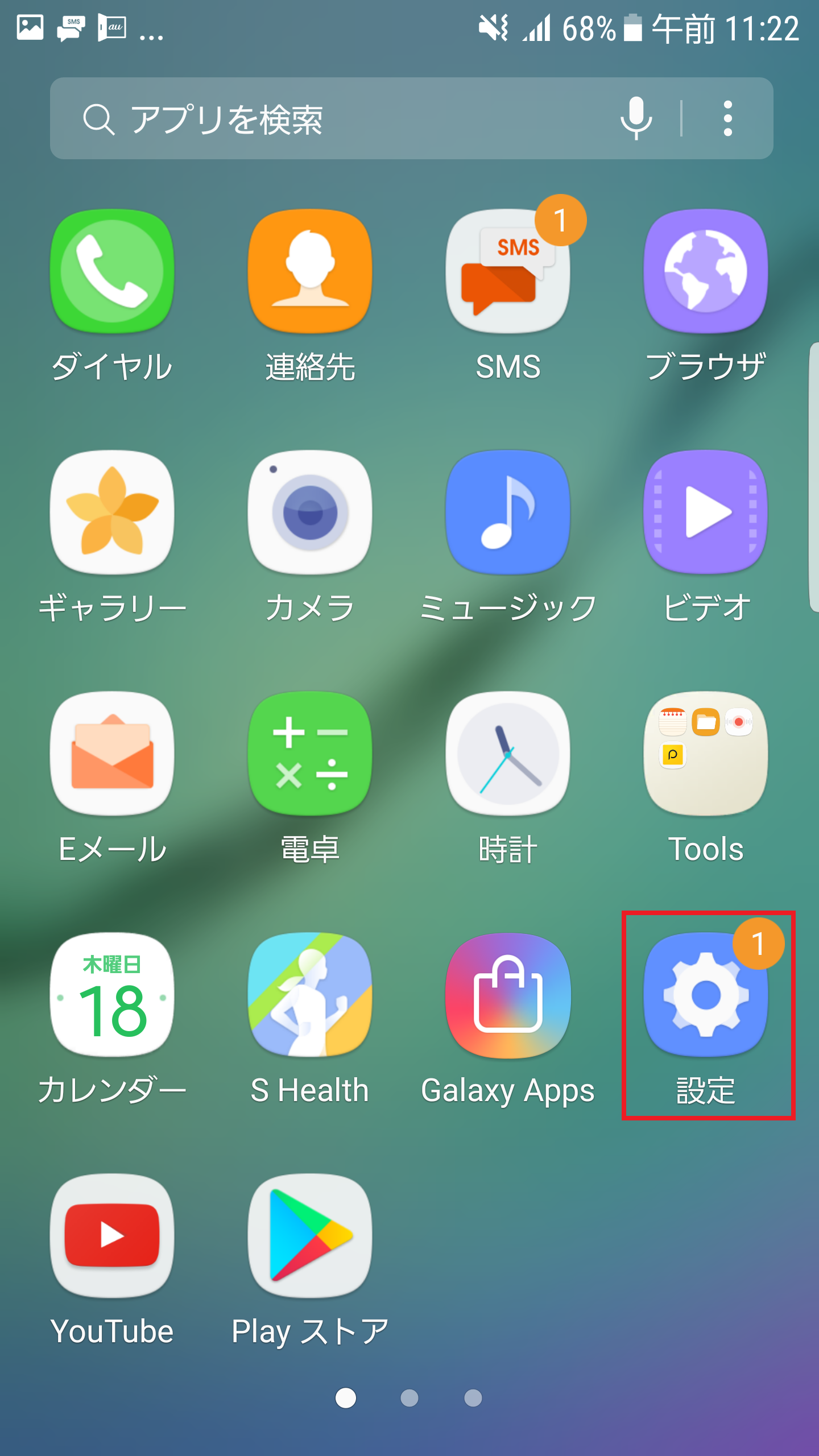 STEP2の設定画面