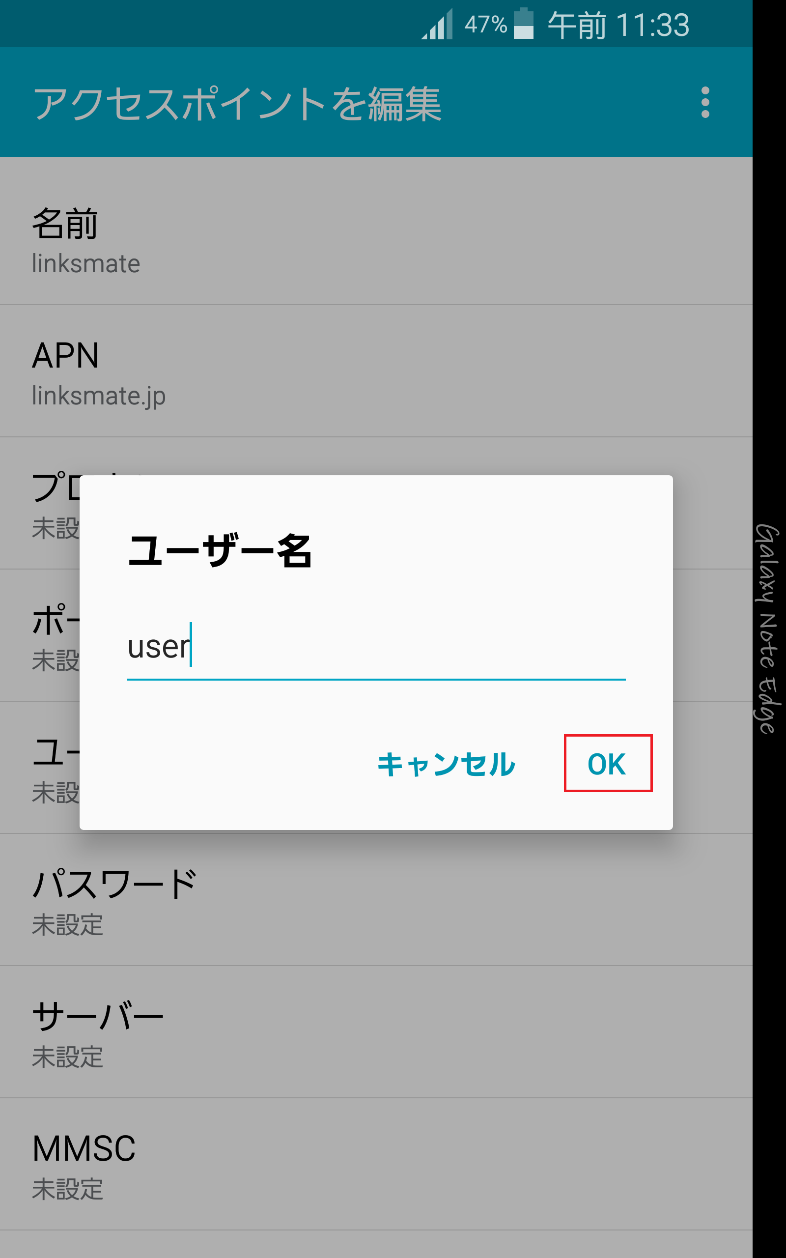 STEP13の設定画面