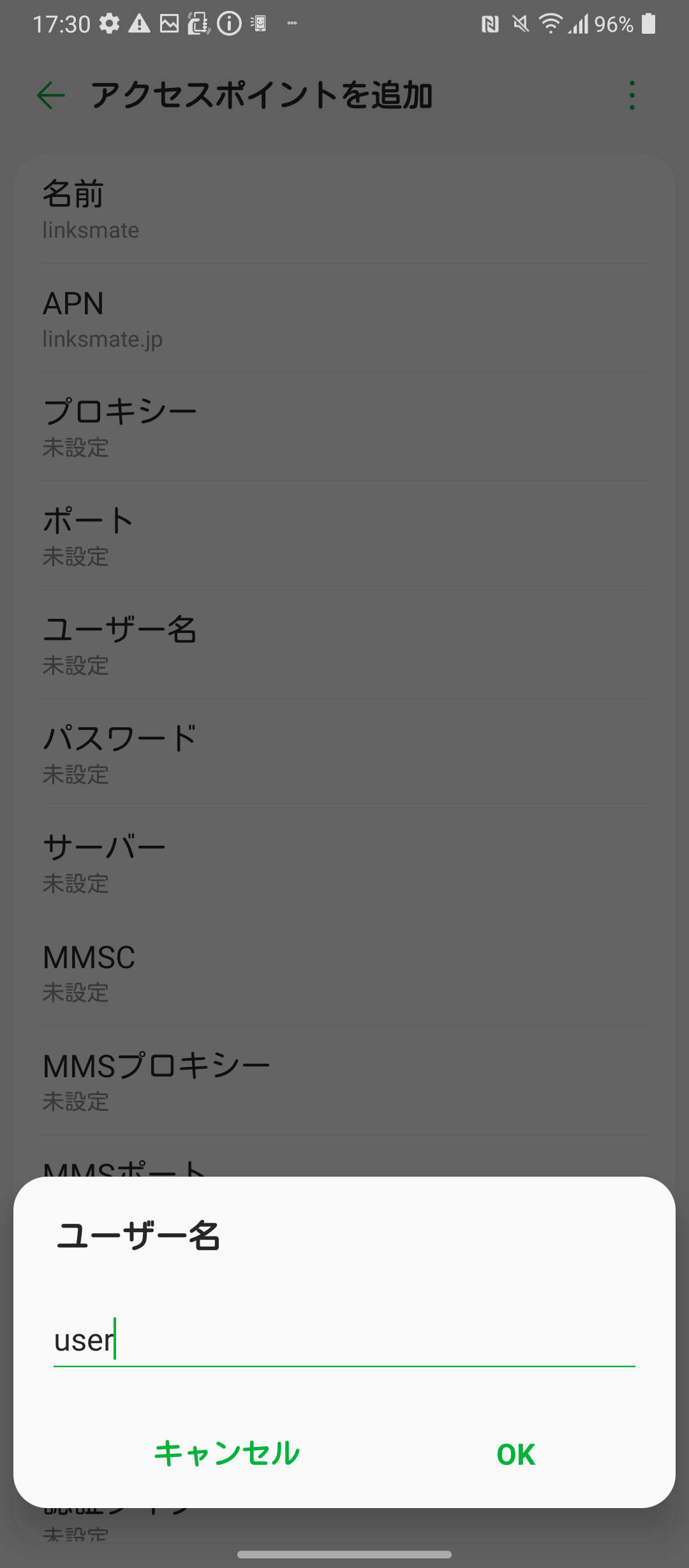 STEP13の設定画面