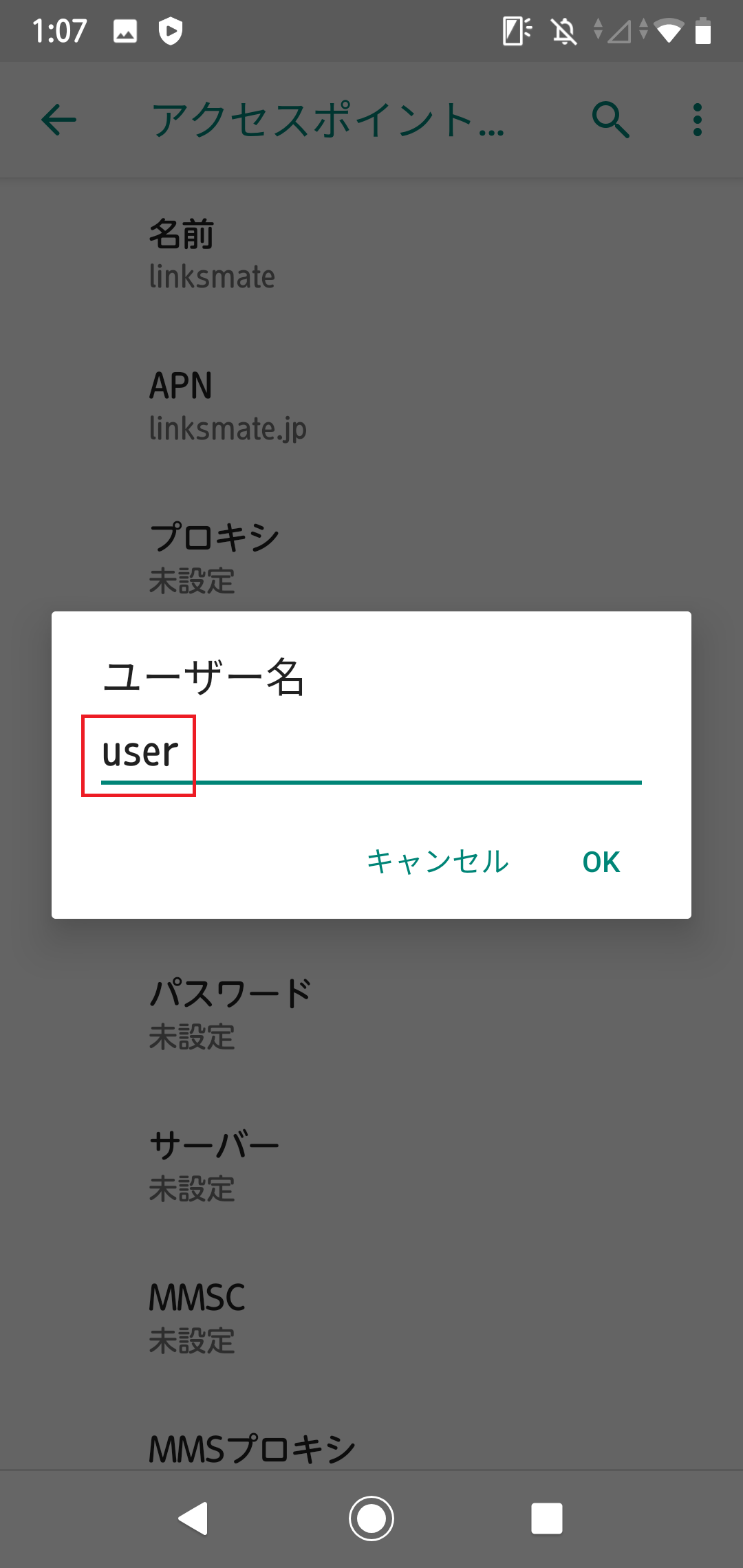 STEP13の設定画面