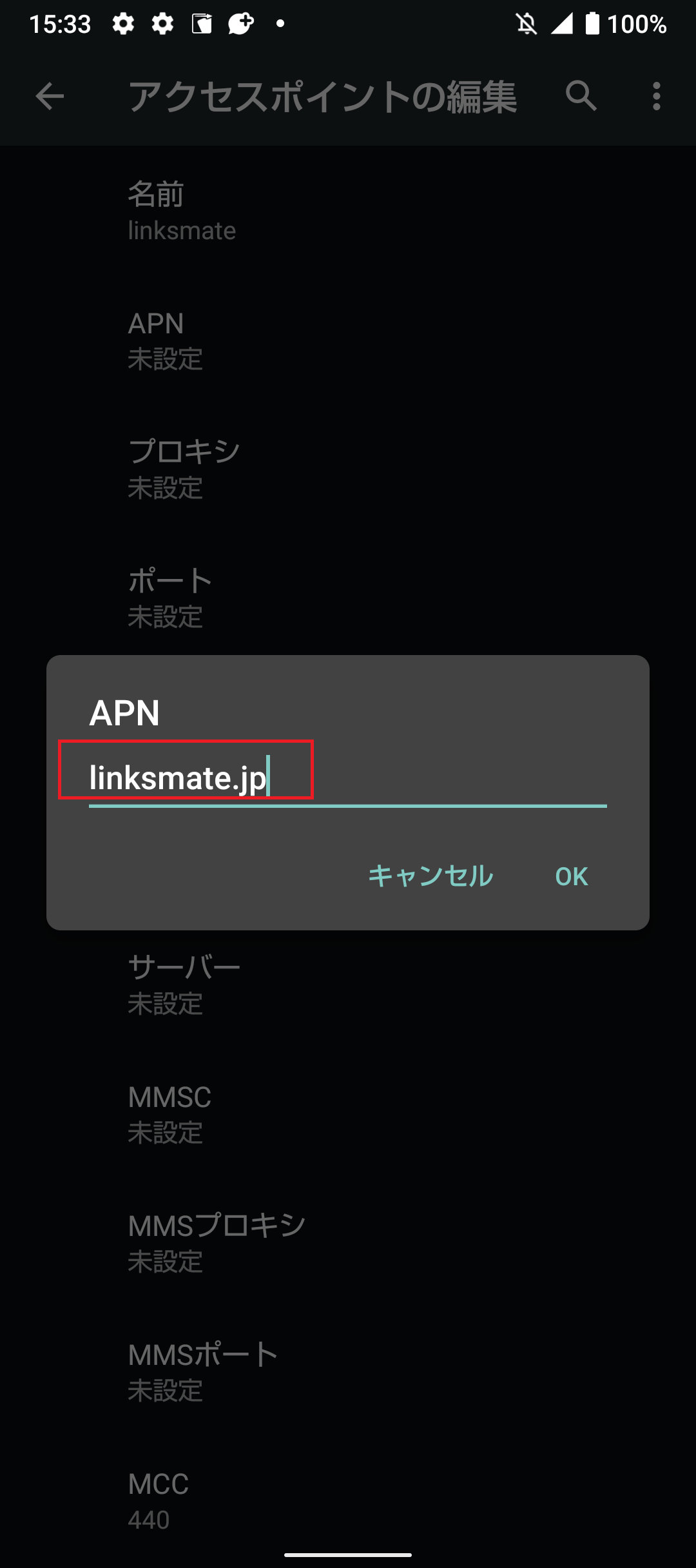 STEP11の設定画面