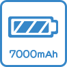 7000mAh バッテリー